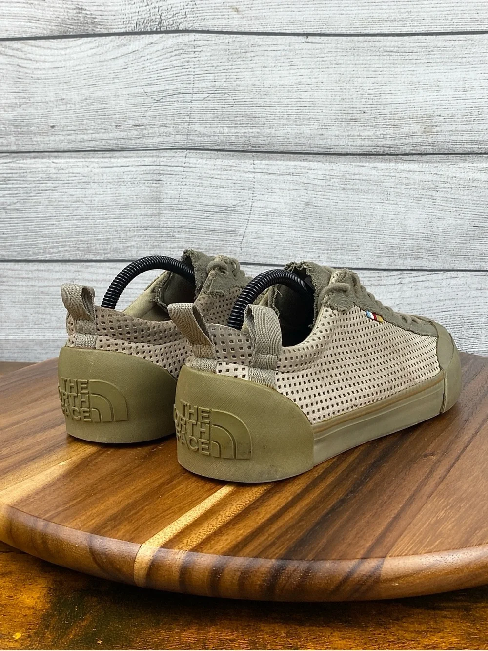 The North Face Clyffe Trainers Olive Green Khaki Mesh Shoe Mens Sneaker Size 8.5
